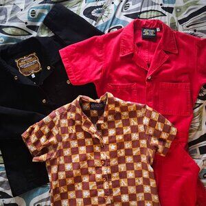 Big Bud Press Mustard Lucky Pantry Button Up XS